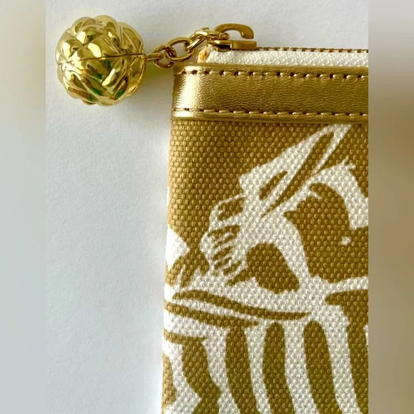Lilly Pulitzer Gold Metallic "Oh Cabana Boy" Southside
Clutch New Without Tags - Picture 5 of 8